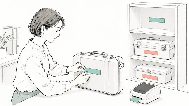 会社の備品ラベルを統一する｜管理番号と戻し先の決め方