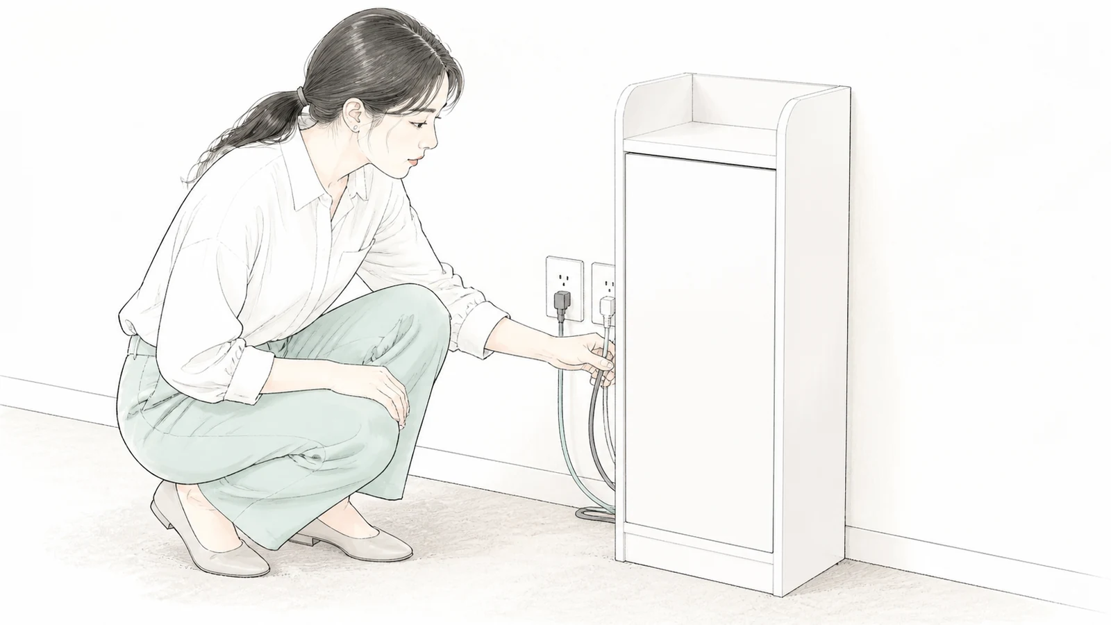 会社のルーターはどこに置く？幅30cm収納へ入れる前の測り方