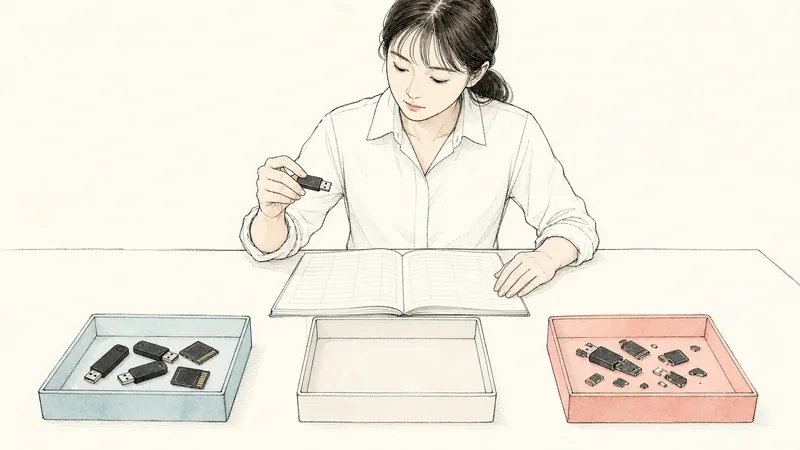 会社のUSBメモリを捨てる前に｜台帳・データ消去・物理破壊を分ける