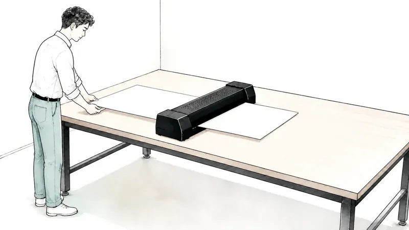A2ポスターを社内でラミネートする｜20kg機の作業台を決める
