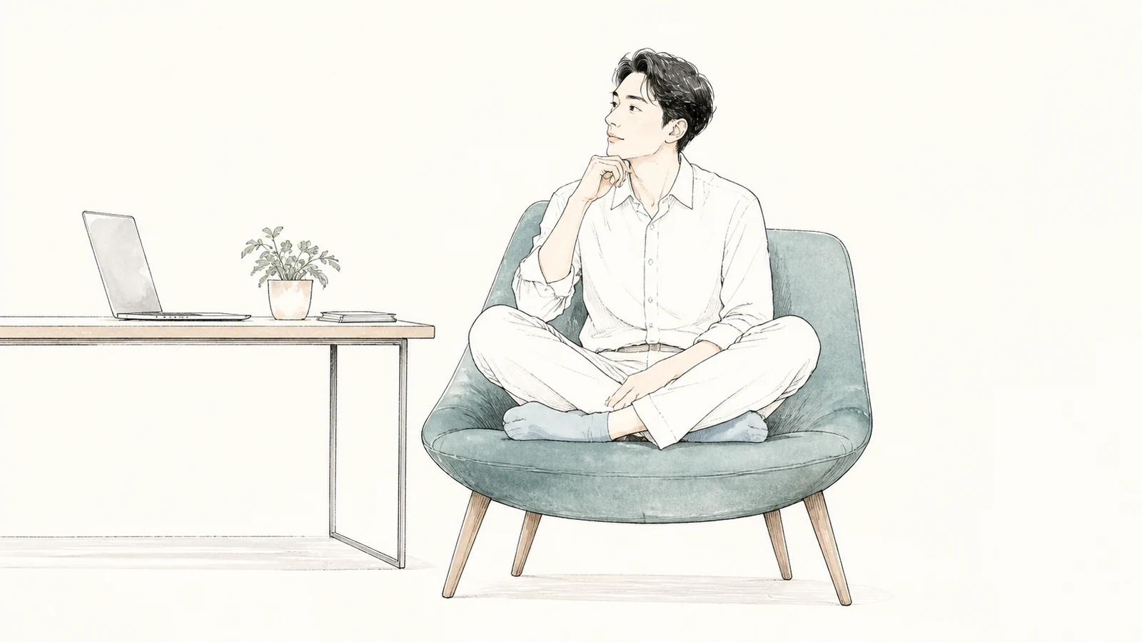オフィスチェアであぐらをかくなら座面と机下を確かめる