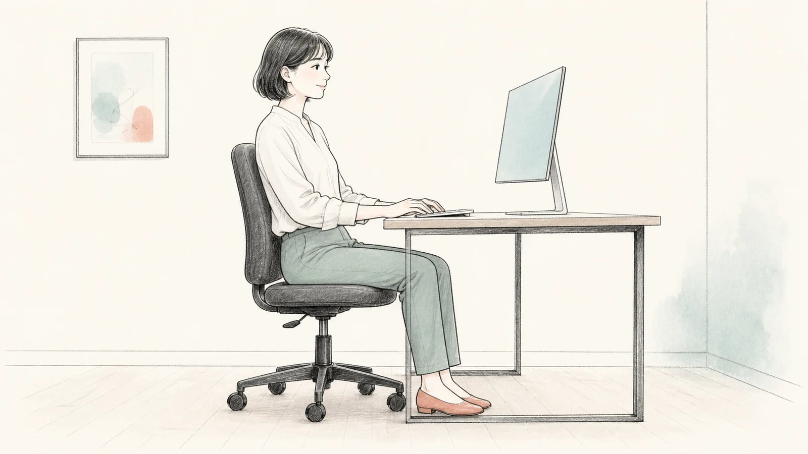 小柄でオフィスチェアに座ると足がつかない人へ｜最低座面高365mmの選び方