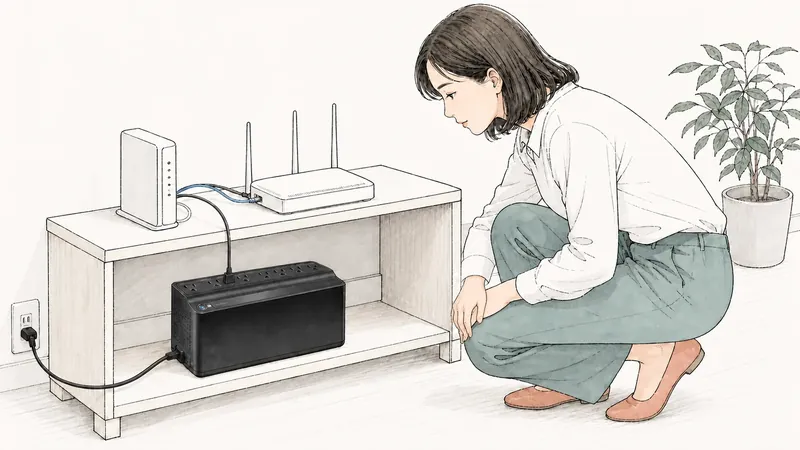 会社のルーターを停電から守るUPS｜消費電力と運転時間で選ぶ