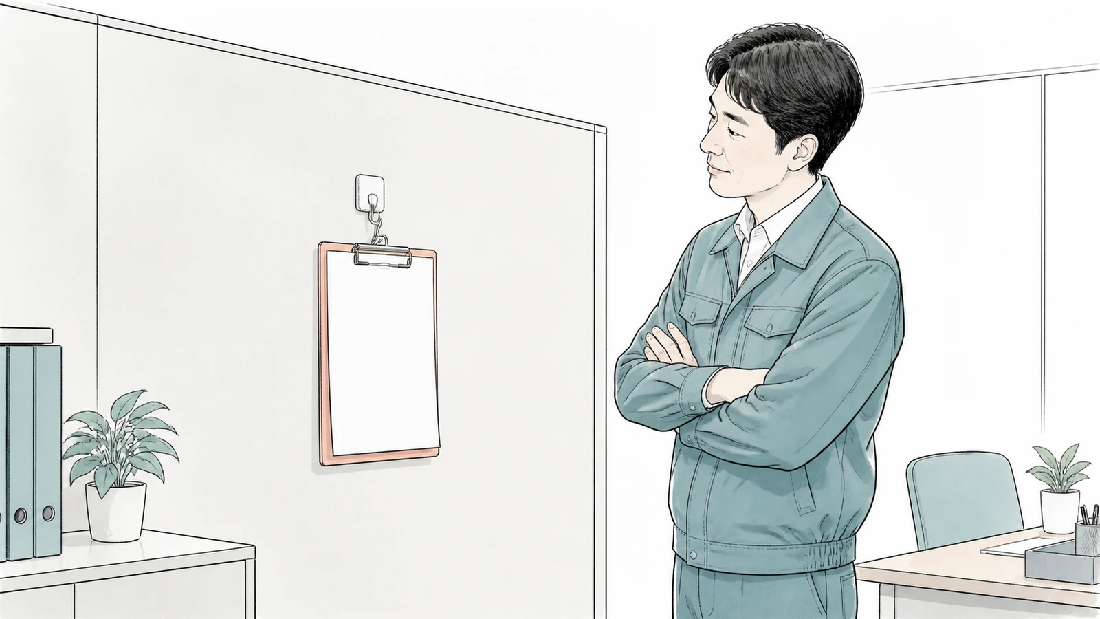 壁に穴を開けずフックを付けるには？壁材と耐荷重1.3kgを確認