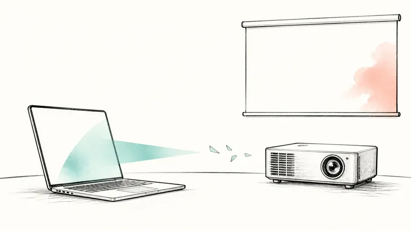 古いプロジェクターにHDMI端子がない｜VGA変換前に映像と音声を確認