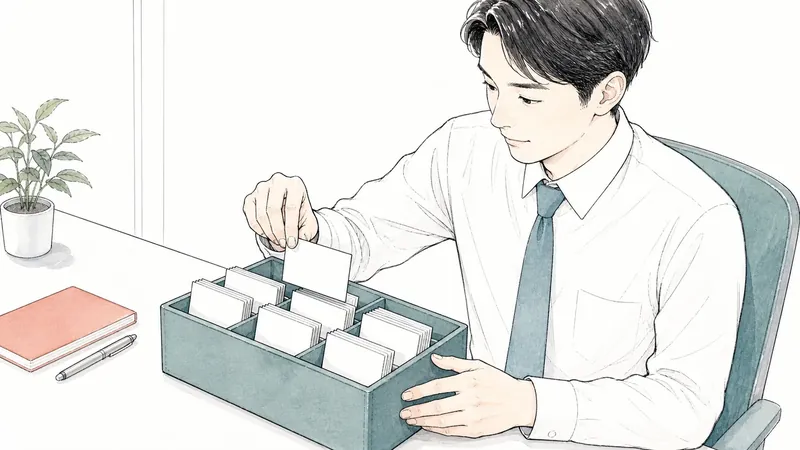 会社の名刺1000枚を探せるように整理する｜分類軸と箱の運用