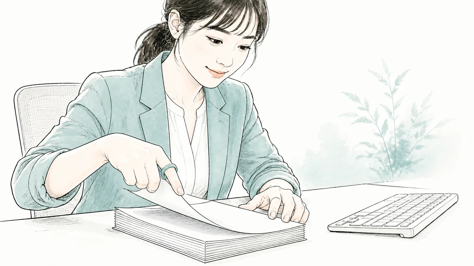 書類をめくる指が滑る｜リング型紙めくりをS・M・Lから選ぶ