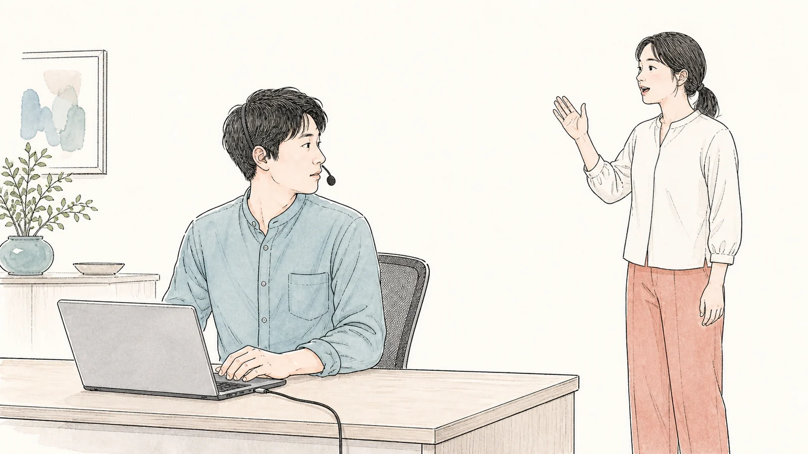 Web会議中も周囲の声を聞くには？片耳USBヘッドセットの導入条件